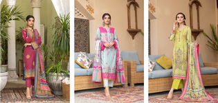  New Dress Designs Featuring Unstitched Lawn Suits 2022 Edition by Rujhan