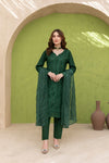 Emerald 3PC Unstitched Luxury Chikankari