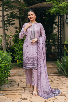  Dobby Embroidered Lawn -Unstitched 3Pc