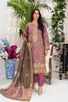 AFREEN - Unstitched-3Pc Embroidered Cotton Suit