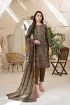 AIK ARZOO SPECIAL. Unstitched-3Pc Embroidered Cotton Suit