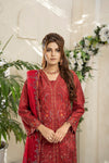 AIK ARZOO SPECIAL. Unstitched-3Pc Embroidered Cotton Suit