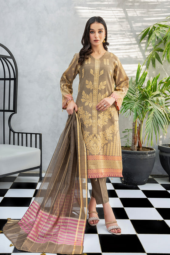 PRISHA-3 Pc Unstitched Broshia Cotton