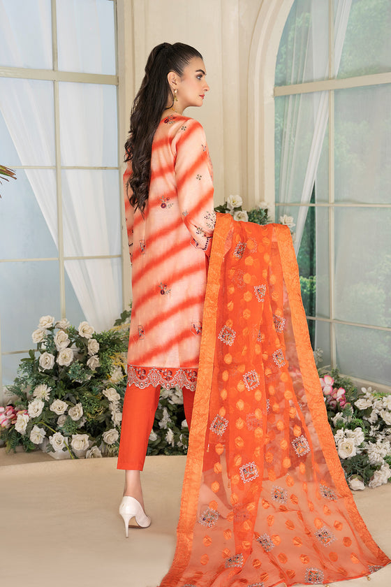 Bahar E Nazakat Unstitched-3Pc Embroidered Cotton Suit