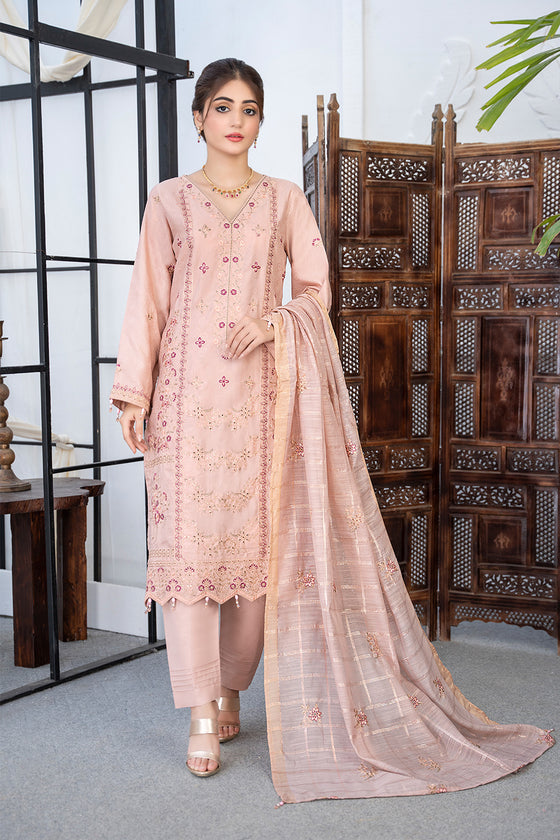 ESRA - 3pc Unstitched - Luxury Festive Self Jacquard