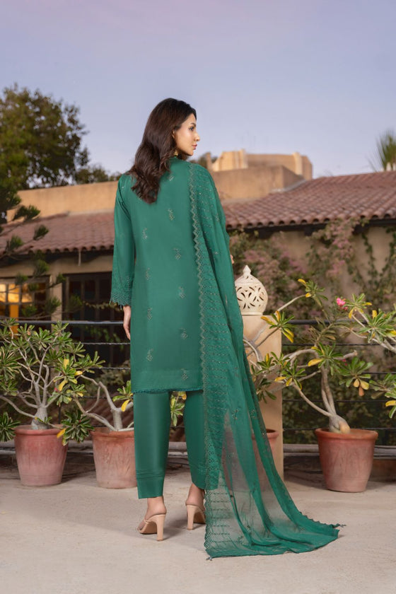 KARI PLATINUM -3pc Cotton Embroidered suit