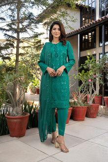  KARI PLATINUM -3pc Cotton Embroidered suit