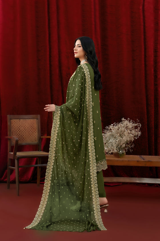 KHAAS EXCLUSIVE UNSTITCHED-3PC LUXURY FINE SWISS FESTIVE EDIT