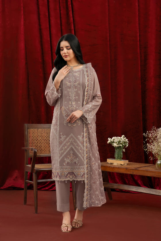 KHAAS EXCLUSIVE UNSTITCHED-3PC LUXURY FINE SWISS FESTIVE EDIT