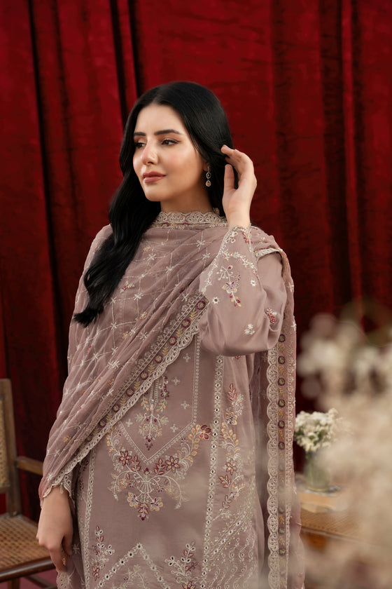 KHAAS EXCLUSIVE UNSTITCHED-3PC LUXURY FINE SWISS FESTIVE EDIT