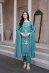 KAHANI - 3PC UNSTITCHED JACQUARD EMBROIDERED SUITS