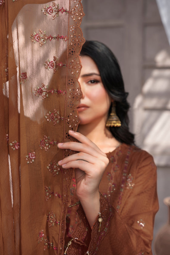 KAHANI - 3PC UNSTITCHED JACQUARD EMBROIDERED SUITS