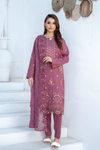 Khayal-Unstitched-3Pc Embroidered Cotton Suit