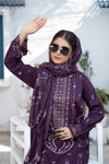 Khayal-Unstitched-3Pc Embroidered Cotton Suit