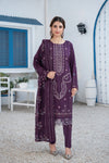 Khayal-Unstitched-3Pc Embroidered Cotton Suit