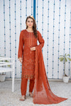 Khayal-Unstitched-3Pc Embroidered Cotton Suit