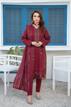 Khayal-Unstitched-3Pc Embroidered Cotton Suit