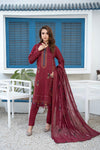 Khayal-Unstitched-3Pc Embroidered Cotton Suit