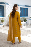 Khayal-Unstitched-3Pc Embroidered Cotton Suit