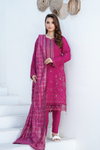 Khayal-Unstitched-3Pc Embroidered Cotton Suit