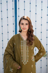 Khayal-Unstitched-3Pc Embroidered Cotton Suit