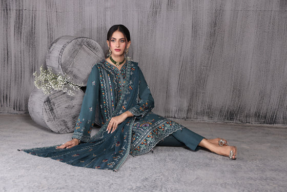 KAHANI CHAPTER-2-LUXURY EXCLUSIVE JACQUARD FESTIVE EDIT-3pc Unstitched