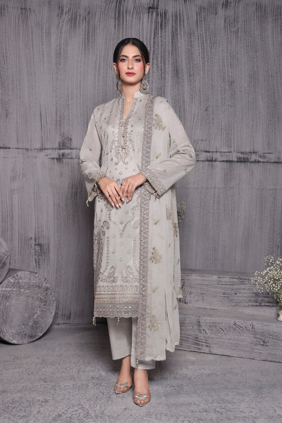 KAHANI CHAPTER-2-LUXURY EXCLUSIVE JACQUARD FESTIVE EDIT-3pc Unstitched