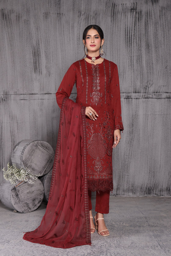 KAHANI CHAPTER-2-LUXURY EXCLUSIVE JACQUARD FESTIVE EDIT-3pc Unstitched