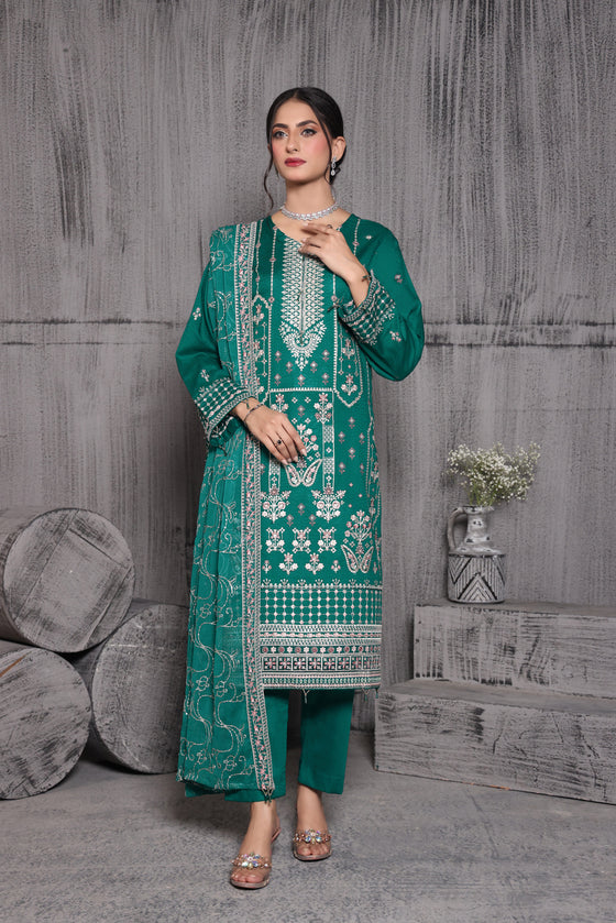 KAHANI CHAPTER-2-LUXURY EXCLUSIVE JACQUARD FESTIVE EDIT-3pc Unstitched