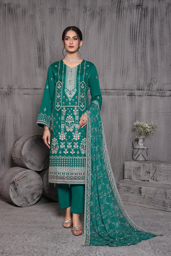 KAHANI CHAPTER-2-LUXURY EXCLUSIVE JACQUARD FESTIVE EDIT-3pc Unstitched