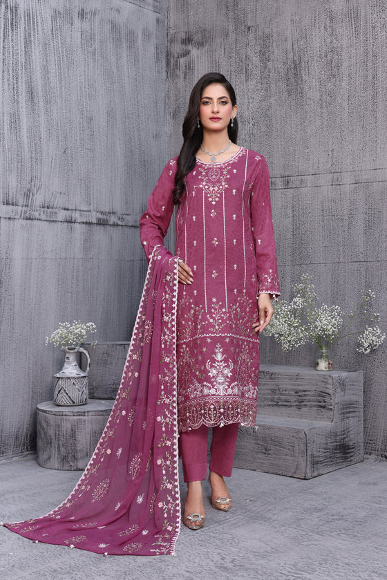 KAHANI CHAPTER-2-LUXURY EXCLUSIVE JACQUARD FESTIVE EDIT-3pc Unstitched