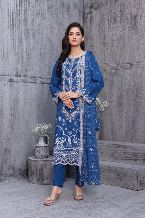 KAHANI CHAPTER-2-LUXURY EXCLUSIVE JACQUARD FESTIVE EDIT-3pc Unstitched