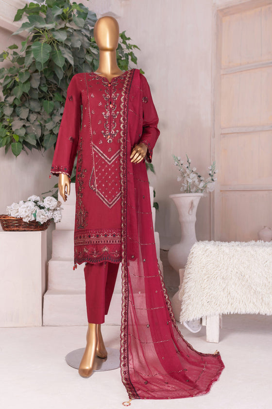 Mehrab Luxury Festive Plain Cotton Edit - 3PC Unstitched