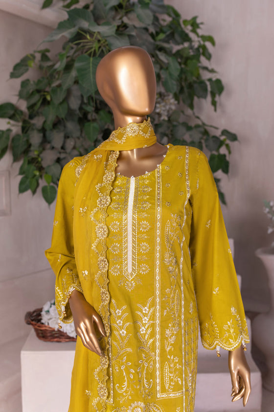 Mehrab Luxury Festive Plain Cotton Edit - 3PC Unstitched