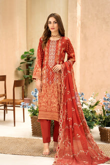 Unstitched-3Pc Embroidered Broshia  Suit