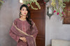 MIZAJ EXCLUSIVE UNSTITCHED-3PC LUXURY FESTIVE CHEQUE COTTON