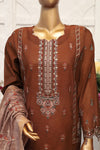 MANNAT SPECIAL- Unstitched 3Pc Embroidered Cotton Suit