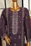 MANNAT SPECIAL- Unstitched 3Pc Embroidered Cotton Suit