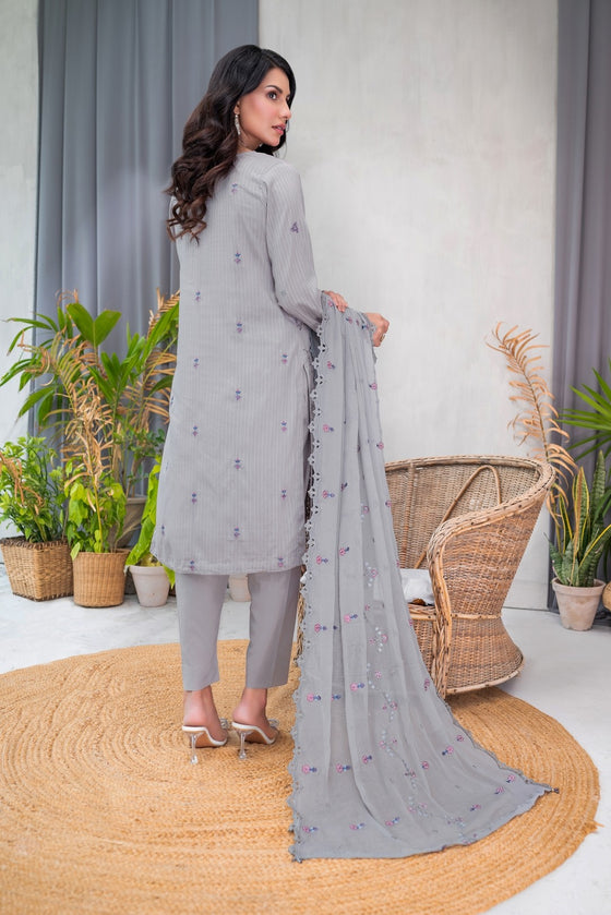 MUSHQ SPECIAL -Unstitched-3Pc Embroidered Cotton Suit