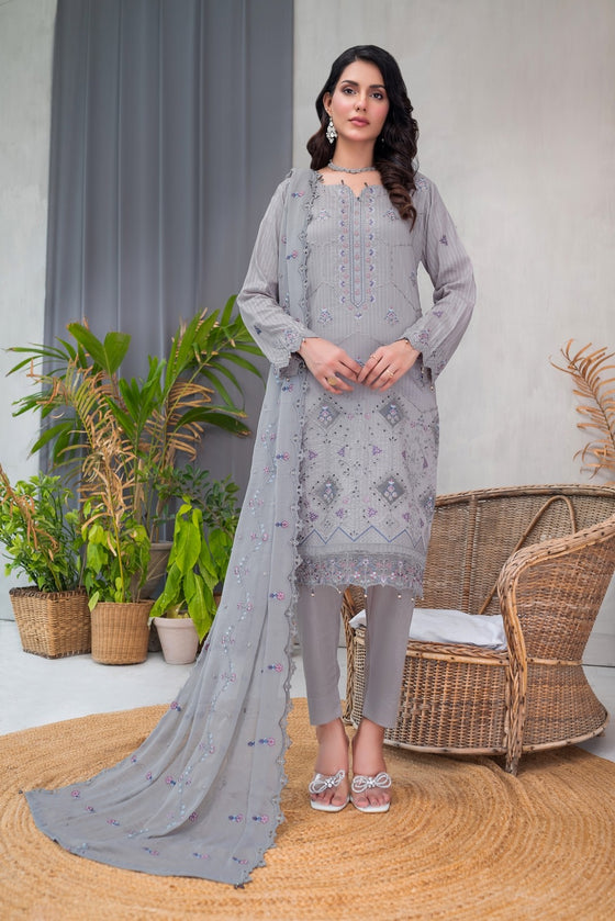 MUSHQ SPECIAL -Unstitched-3Pc Embroidered Cotton Suit