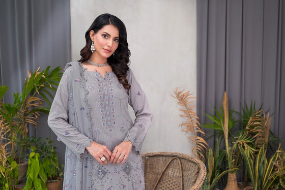 MUSHQ SPECIAL -Unstitched-3Pc Embroidered Cotton Suit