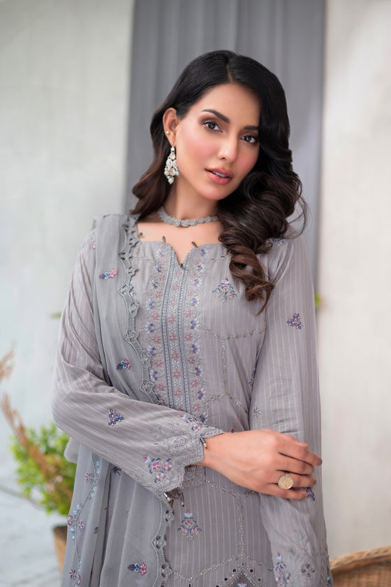 MUSHQ SPECIAL -Unstitched-3Pc Embroidered Cotton Suit