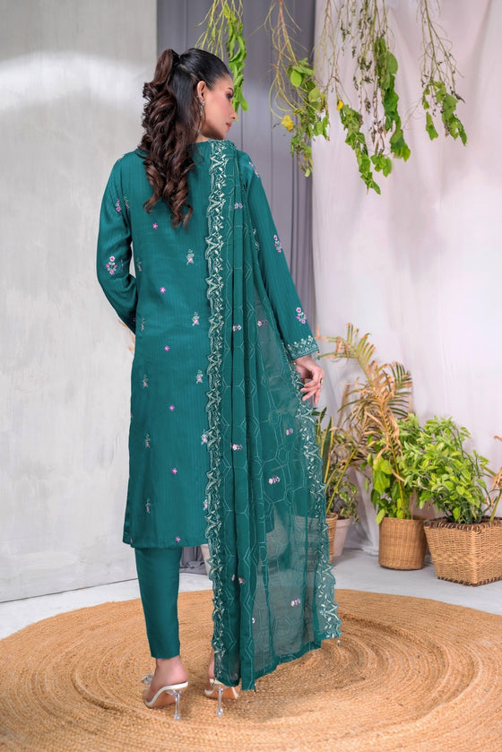 MUSHQ SPECIAL -Unstitched-3Pc Embroidered Cotton Suit