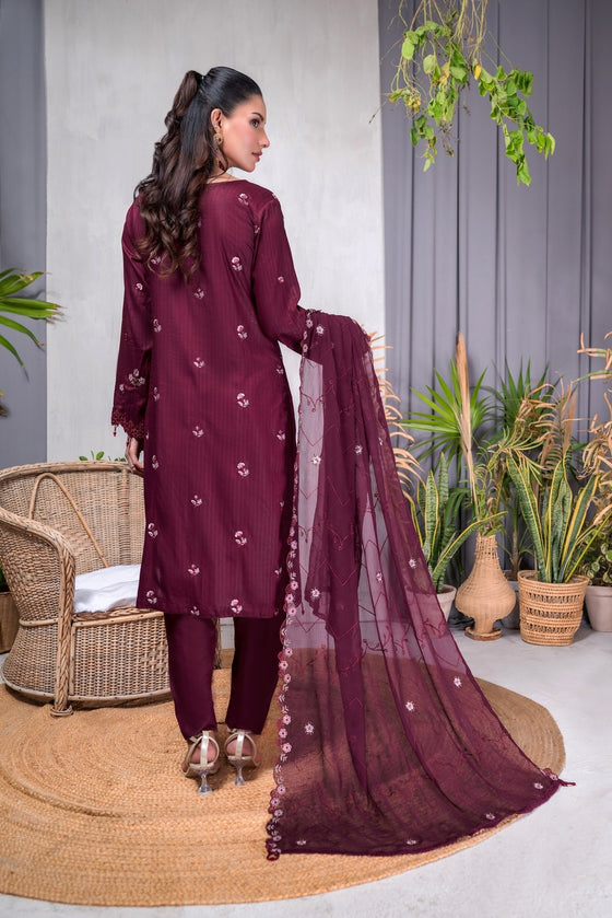 MUSHQ SPECIAL -Unstitched-3Pc Embroidered Cotton Suit