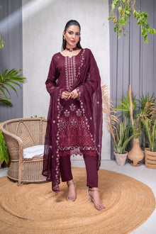  MUSHQ SPECIAL -Unstitched-3Pc Embroidered Cotton Suit