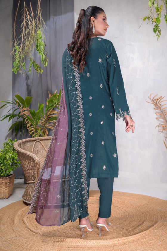 MUSHQ SPECIAL -Unstitched-3Pc Embroidered Cotton Suit