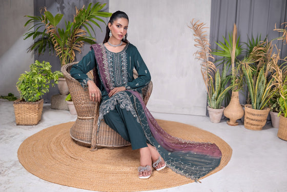 MUSHQ SPECIAL -Unstitched-3Pc Embroidered Cotton Suit