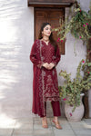 MUSHQ KHAAS -Unstitched-3Pc Embroidered Cotton Suit