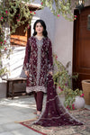 MUSHQ KHAAS -Unstitched-3Pc Embroidered Cotton Suit