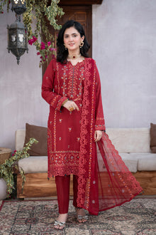  MUSHQ KHAAS -Unstitched-3Pc Embroidered Cotton Suit